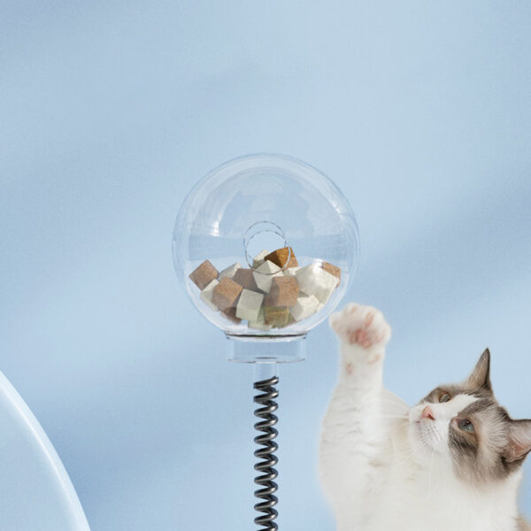 Cat Leakage Food 2 In 1 Toys Turntable Ball Toys Kitten Funny Cat Training Spring Ball Cat Supplies Pet Products - Image 10