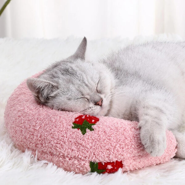 Little Pillow For Cats Fashion Neck Protector Deep Sleep Puppy U-Shaped Pillow Pets Pillow Kitten Headrest Dog Sleeping Pillow Pet Products - Image 10