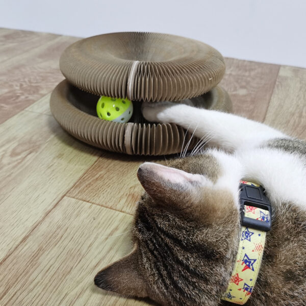 Magic Organ Cat Scratchers 2 In 1 Funny Shaped Cat Scratching Board Foldable Convenient Recyclable Durable Cat Scratcher - Image 7