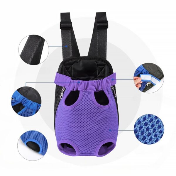 Breathable, Portable & Adjustable Cat Front Carrier Backpack - Image 10