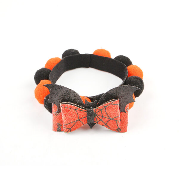 Halloween Cat Pet Fur Ball Collar Pumpkin Accessories - Image 4