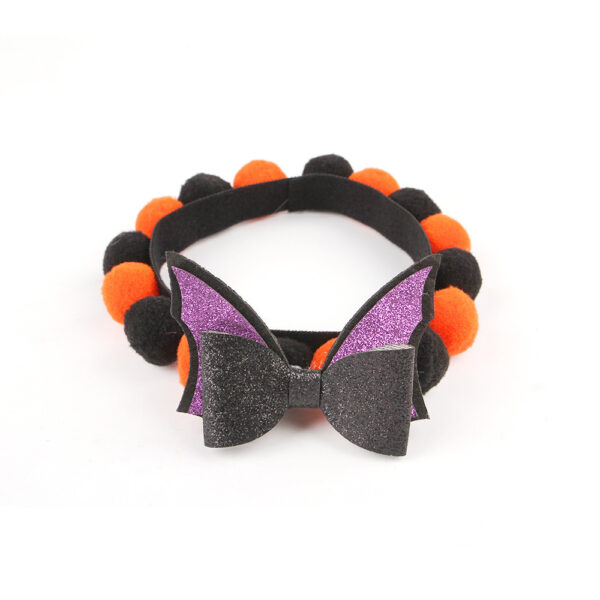 Halloween Cat Pet Fur Ball Collar Pumpkin Accessories - Image 5