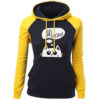 Stitched hooded and velvet long-sleeved sweater - Image 2