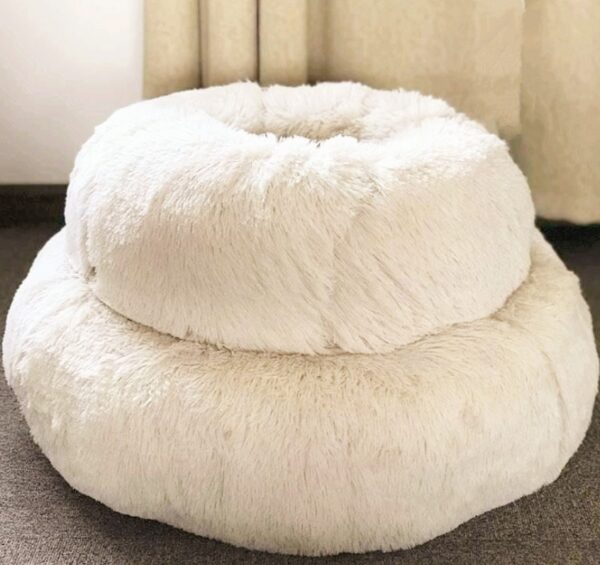 Cat Beds For Small Dogs Round Plush Cat Litter Kennel Pet Nest Mat Puppy Beds - Image 5