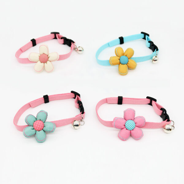 Pet Accessories Flowers Small Fresh Cat Bell Collar - Image 10