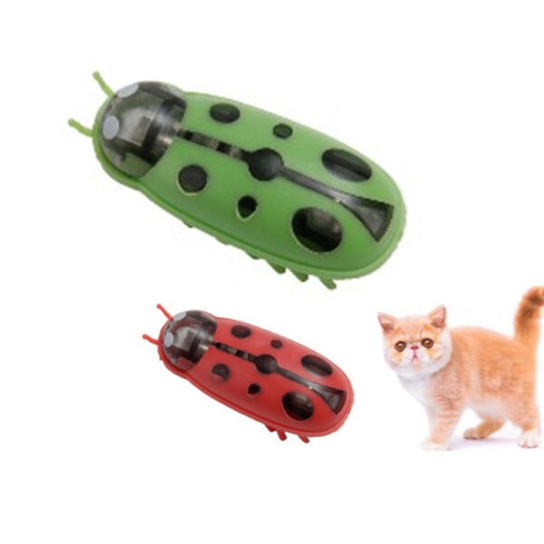 Mini Electric Ladybug Cat Toy Cat Interactive Play Toy Funny Cat Interactive Cat Toy