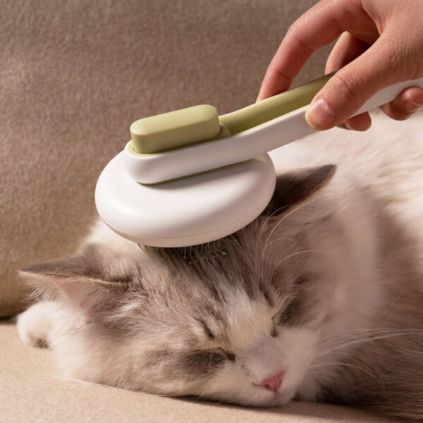 Pet Dog Hair Remover Cat Brush Grooming Tool Automatic Massage Comb Round Hair Brush For Cat Dog Pet Supplies - Image 3