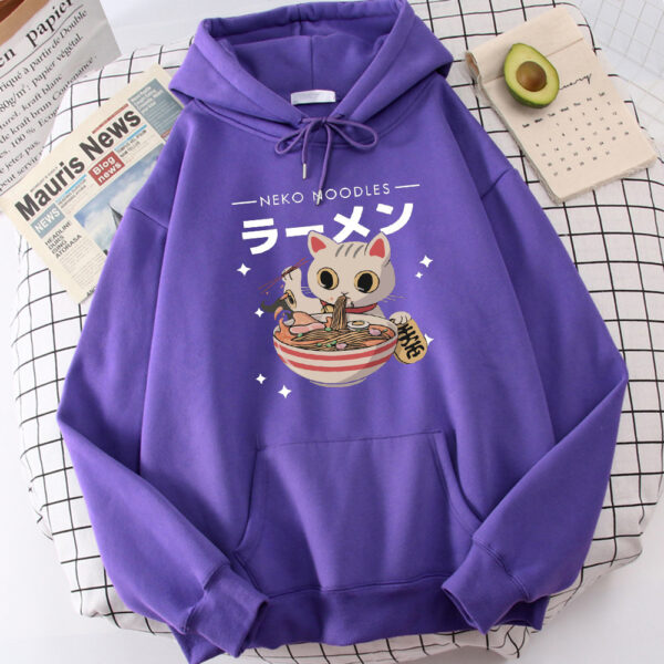 Fashion Cat Print Women's Pullover - Image 4