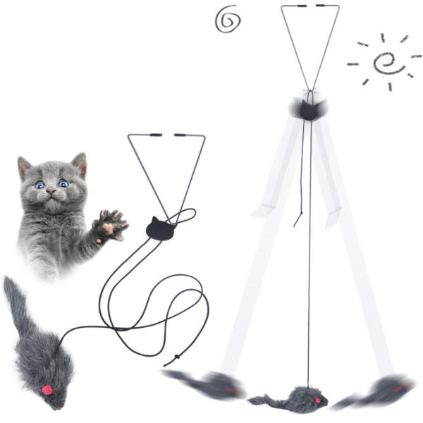 Cat Telescopic Hanging Door Small Mouse Pets Cat Toy