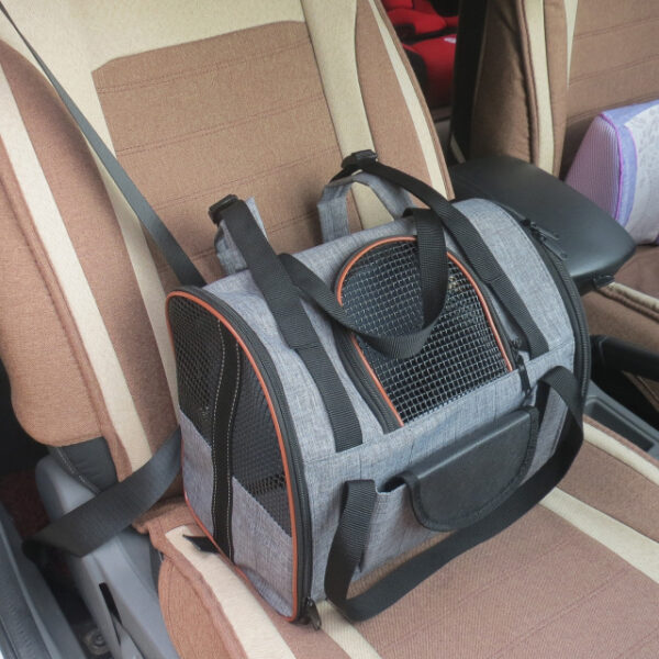 Multi-functional Folding Cat Kitten Pet Car Seat Basket Pet Travel Carrier Bag - Image 5