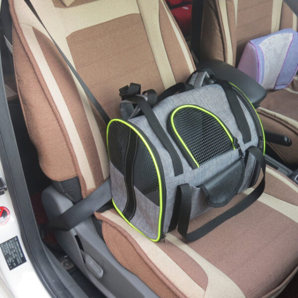 Multi-functional Folding Cat Kitten Pet Car Seat Basket Pet Travel Carrier Bag - Image 2