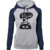 Stitched hooded and velvet long-sleeved sweater - Image 4