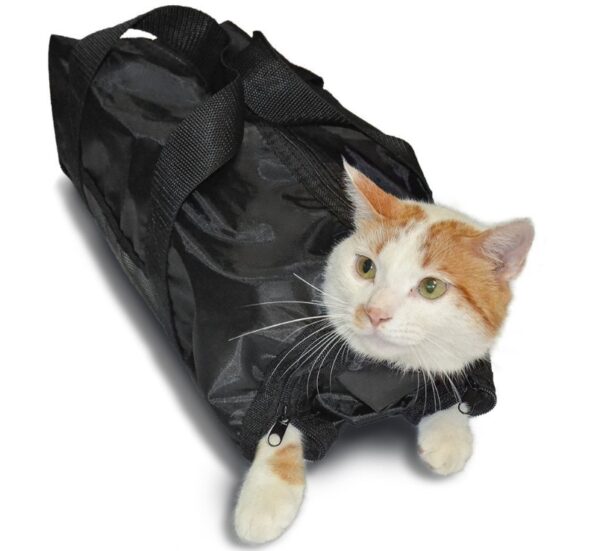 Cat Grooming Bath Bag Pet Carrying Cat Cut Nails - Image 4