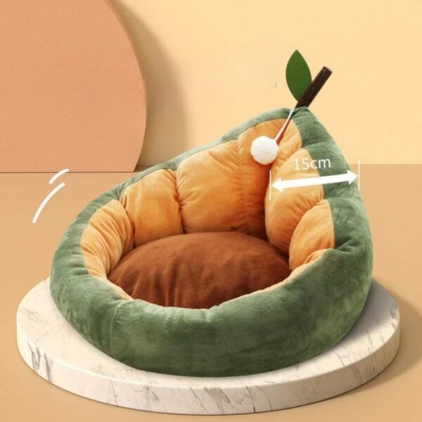 Cute Cat House Warm Soft Cotton Cat Bed Kennel Cozy Nest - Image 4