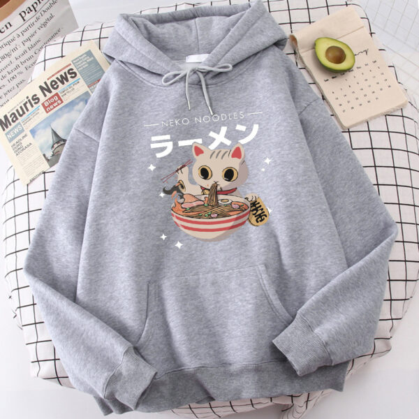 Fashion Cat Print Women's Pullover - Image 5