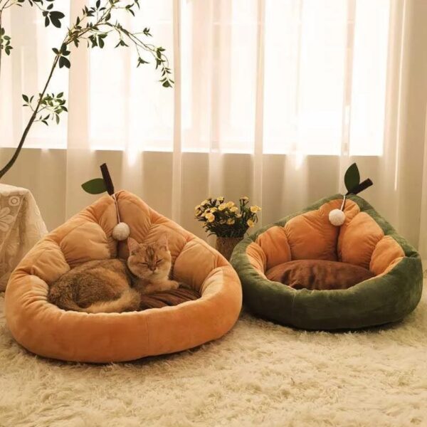 Cute Cat House Warm Soft Cotton Cat Bed Kennel Cozy Nest - Image 8