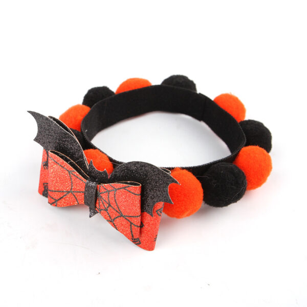 Halloween Cat Pet Fur Ball Collar Pumpkin Accessories - Image 8