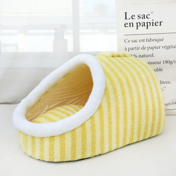 Thickened Three-dimensional Cat Nest Macaron Double-piece Autumn And Winter Warm A Facility For Children To Bore Kennel - Image 5