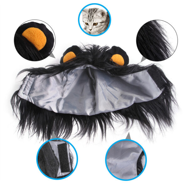 Cat Headgear Funny Dress Up, Cat Clothing Lion Headgear - Image 6