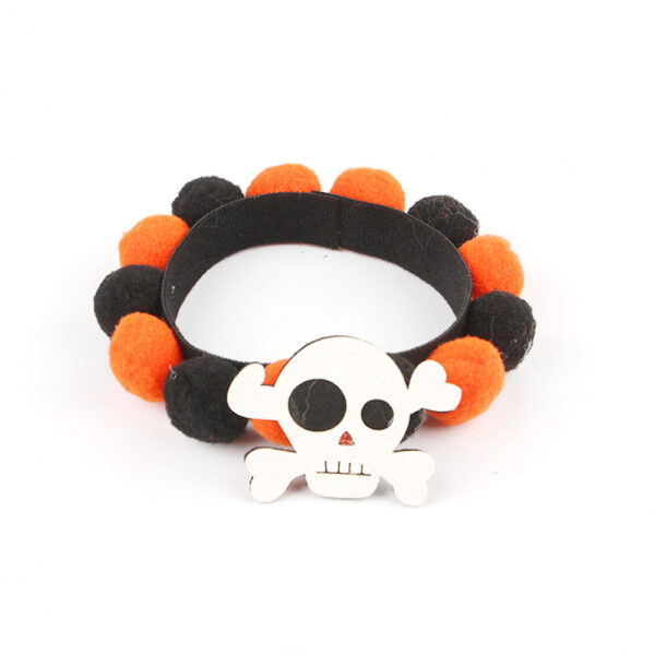 Halloween Cat Pet Fur Ball Collar Pumpkin Accessories - Image 3