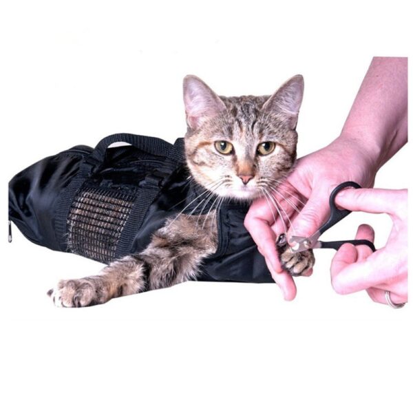 Cat Grooming Bath Bag Pet Carrying Cat Cut Nails - Image 2