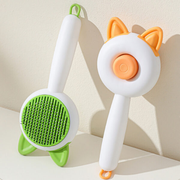 Pet Cat Comb Self Cleaning Pet Hair Remover Brush For Dogs Cats Grooming Tools Pets Dematting Comb Dogs Accessories Pet Products - Image 2