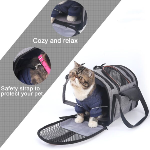 Multi-functional Folding Cat Kitten Pet Car Seat Basket Pet Travel Carrier Bag