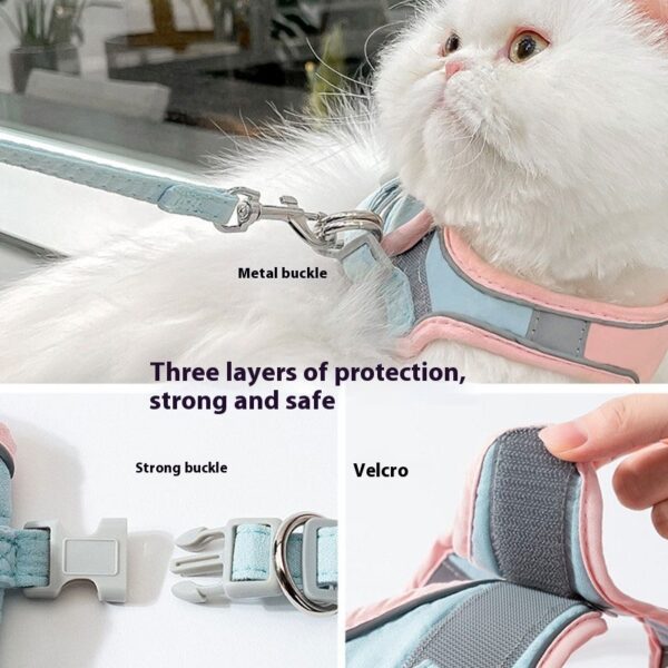 Cat Pulling Rope Vest Reflective Chest Strap - Image 4