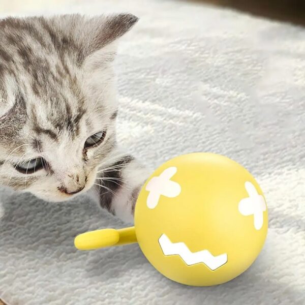 Smart Interactive Cat Toy Ball USB Rechargeable Moving Rolling Ball USB Rechargeable Ball Smart Moving Pets Toy Self-Play Pet Products - Image 9