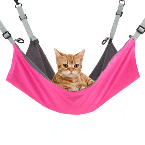 Small Cat And Dog Hanging Hammocks Can Be Used The Four Seasons With Plush And Waterproof Nylon Layer For Hanging Pet Supplies Pet Products - Image 4