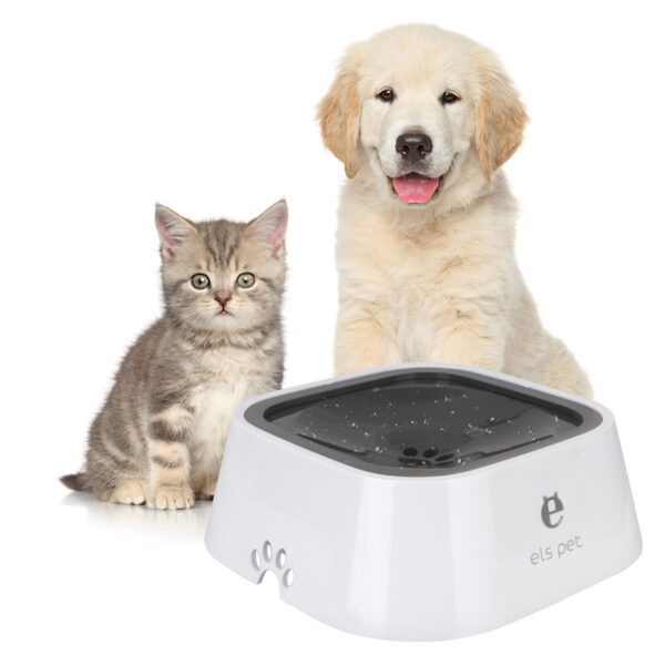 1.5L Cat Dog Water Bowl Carried Floating Bowl Anti-Overflow Slow Water Feeder Dispenser Pet Fountain ABS&PP Cat Supplies