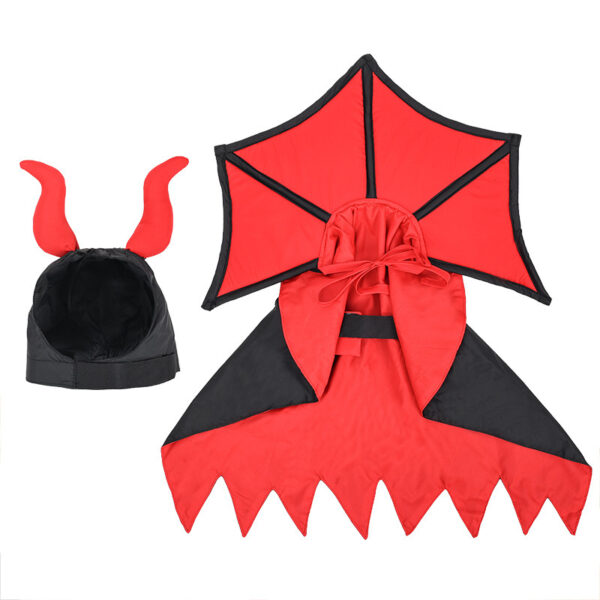 Halloween Pet Vampire Cloak Hat Holiday Suit - Image 3