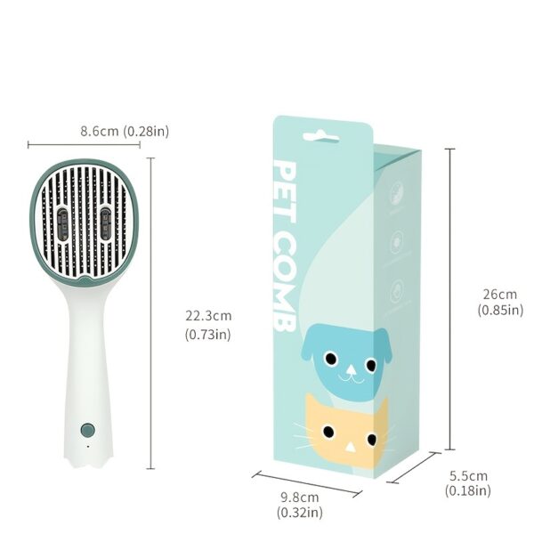 Cat Sterilization Comb Pet Brush For Shedding And Grooming Self-Cleaning Slicker Brush For Long And Short Hair - Image 6