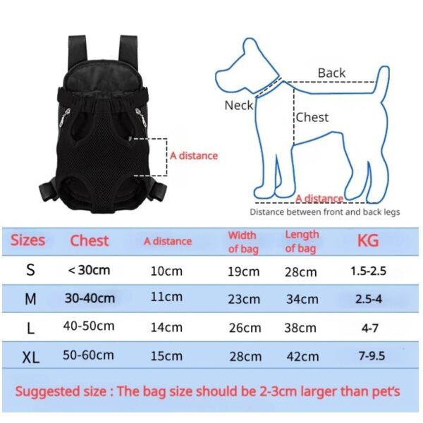 Breathable, Portable & Adjustable Cat Front Carrier Backpack - Image 3