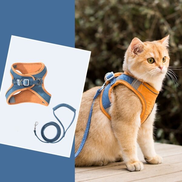 Cat Pulling Rope Vest Reflective Chest Strap