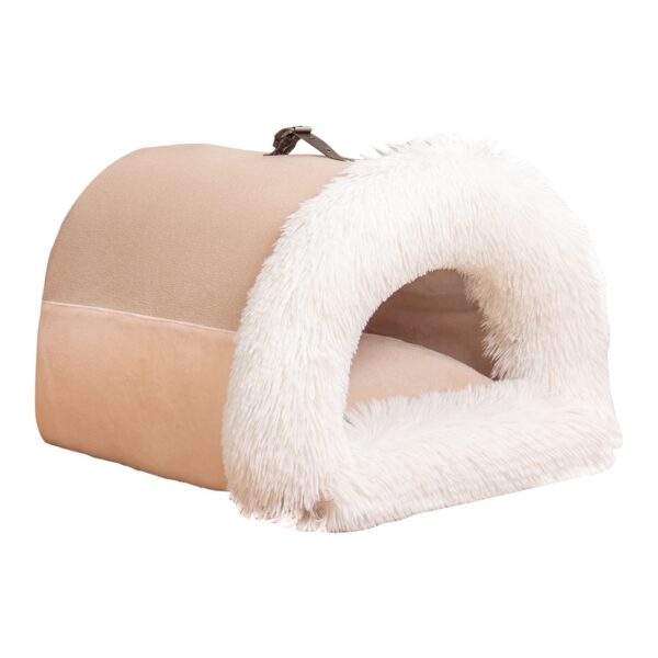 New Splice Portable Cat Nest Portable Autumn And Winter Warm Dog Nest Moisture-proof Long Fur Cat Nest Cross Border Pet Nest - Image 4