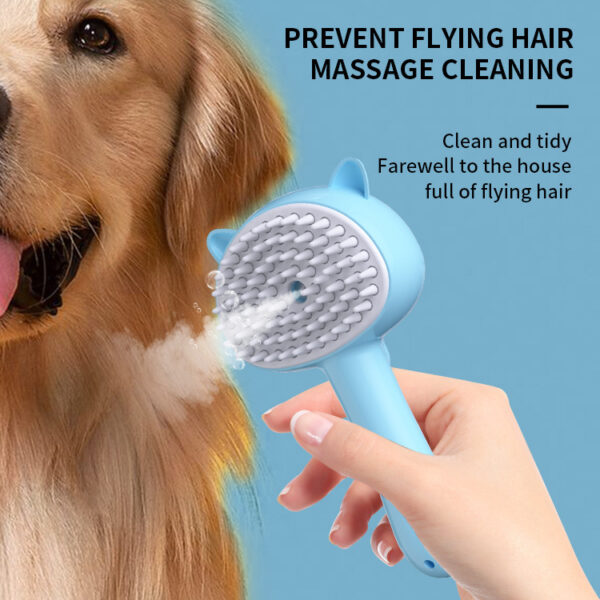 Hair Cleaning Brush With Mist Multifunctional Cat Grooming Brush Rechargeable Self Cleaning Slicker Brush For Cats Pets & Dogs Pet Products - Image 5