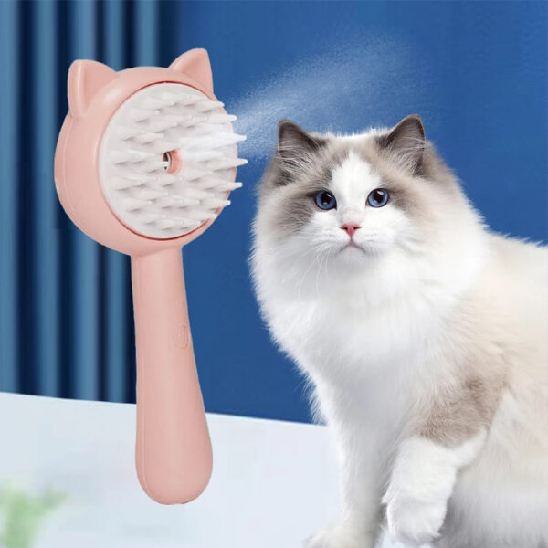 Hair Cleaning Brush With Mist Multifunctional Cat Grooming Brush Rechargeable Self Cleaning Slicker Brush For Cats Pets & Dogs Pet Products - Image 4