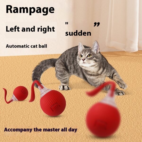 Interactive Cat Toy Ball Super Drive Cat Rolling Balls With Bird Chirping Motion Activated Sensor Pets Kitten Teaser Game Toys Pet Products - Image 10