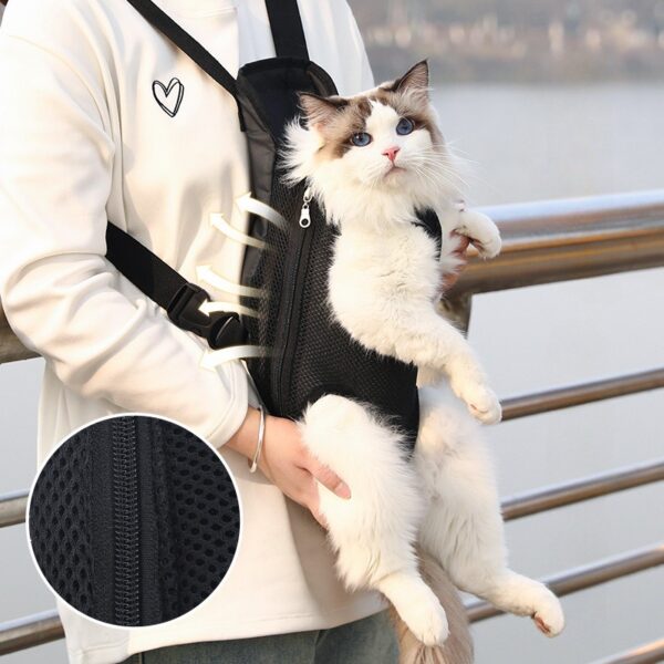 Breathable, Portable & Adjustable Cat Front Carrier Backpack