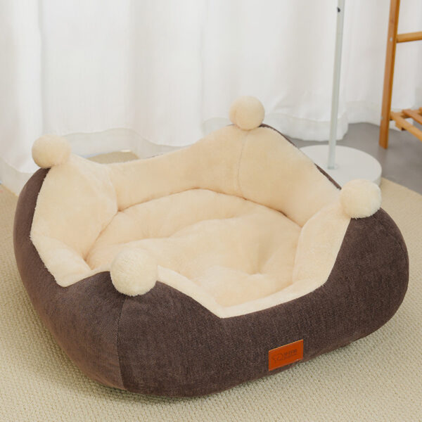 Warm Winter Cat Nest  Open Rabbit Velvet Square Nest Thick Pet Nest Universal Pet Supplies For All Four Seasons - Image 6