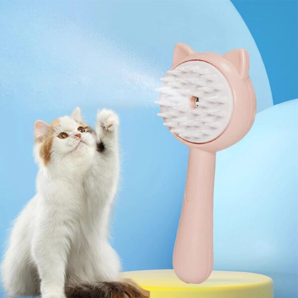 Hair Cleaning Brush With Mist Multifunctional Cat Grooming Brush Rechargeable Self Cleaning Slicker Brush For Cats Pets & Dogs Pet Products - Image 9