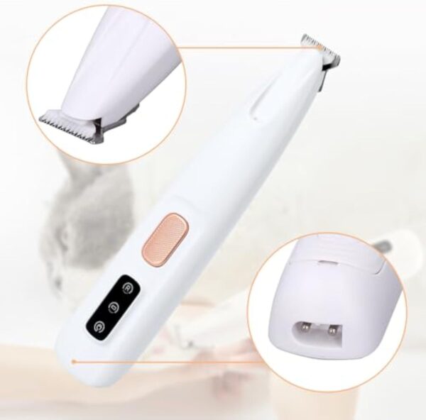 Paw Trimmer Electric Cat Trimmer For Paws Pet Paws Trimmer With Led Light Rechargeable Low Noise Pet Trimmer Hair Clipper - Image 2