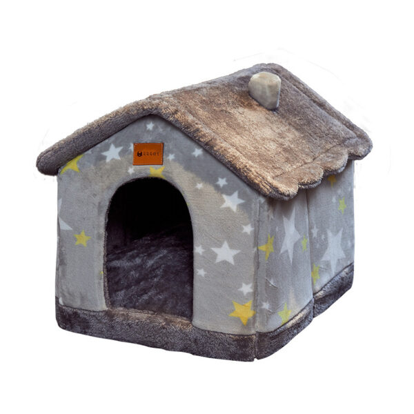 Foldable Pet House Cat Bed Winter Dog Villa Sleep Kennel Removable Nest Warm Enclosed Cave Sofa Pets Supplies - Image 4