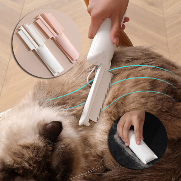 Cat Groomer Pet Hair Removal Brush Cat Grooming Brush Dog Cat Massage Epilator To Remove Floating Hair Cat Hair Dog Pet Supplies