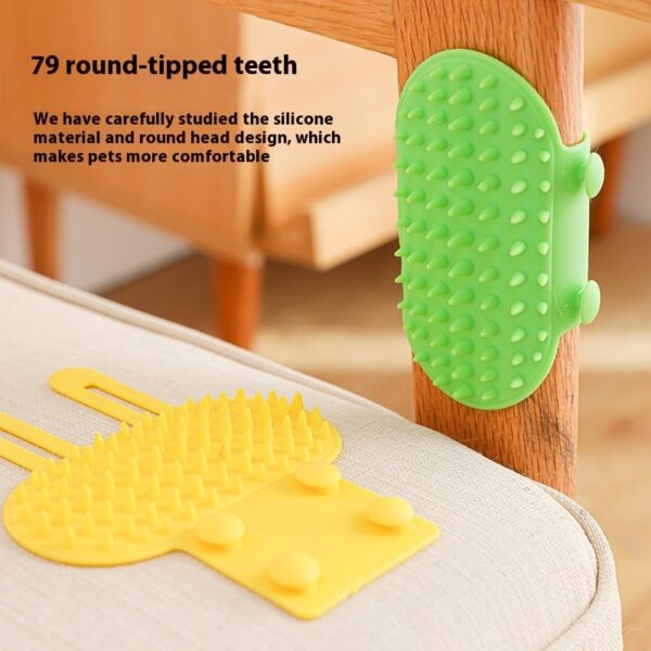 Pets Cat Hair Removal Massage Comb Cats Scratching Rubbing Brush Kitten Grooming Self Cleaning Wall Corner Cat Scratcher Combs Pet Products - Image 8