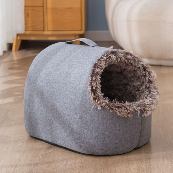 Autumn And Winter Fleece-lined Cat Nest Closed Sleeping Bag - Image 2