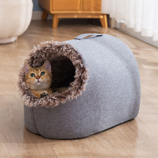 Autumn And Winter Fleece-lined Cat Nest Closed Sleeping Bag