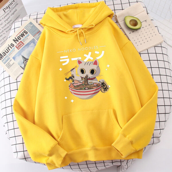 Fashion Cat Print Women's Pullover - Image 2