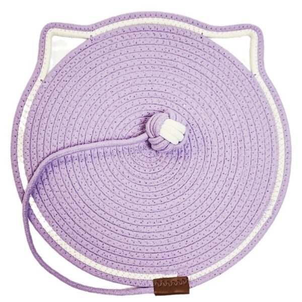 Braided Cotton Rope Cat Claw Mat Self Hi Ball One Piece Sleeping Mat Washable Anti Sticky Scratching Artifact Cat Scratching Mat Pet Products - Image 9